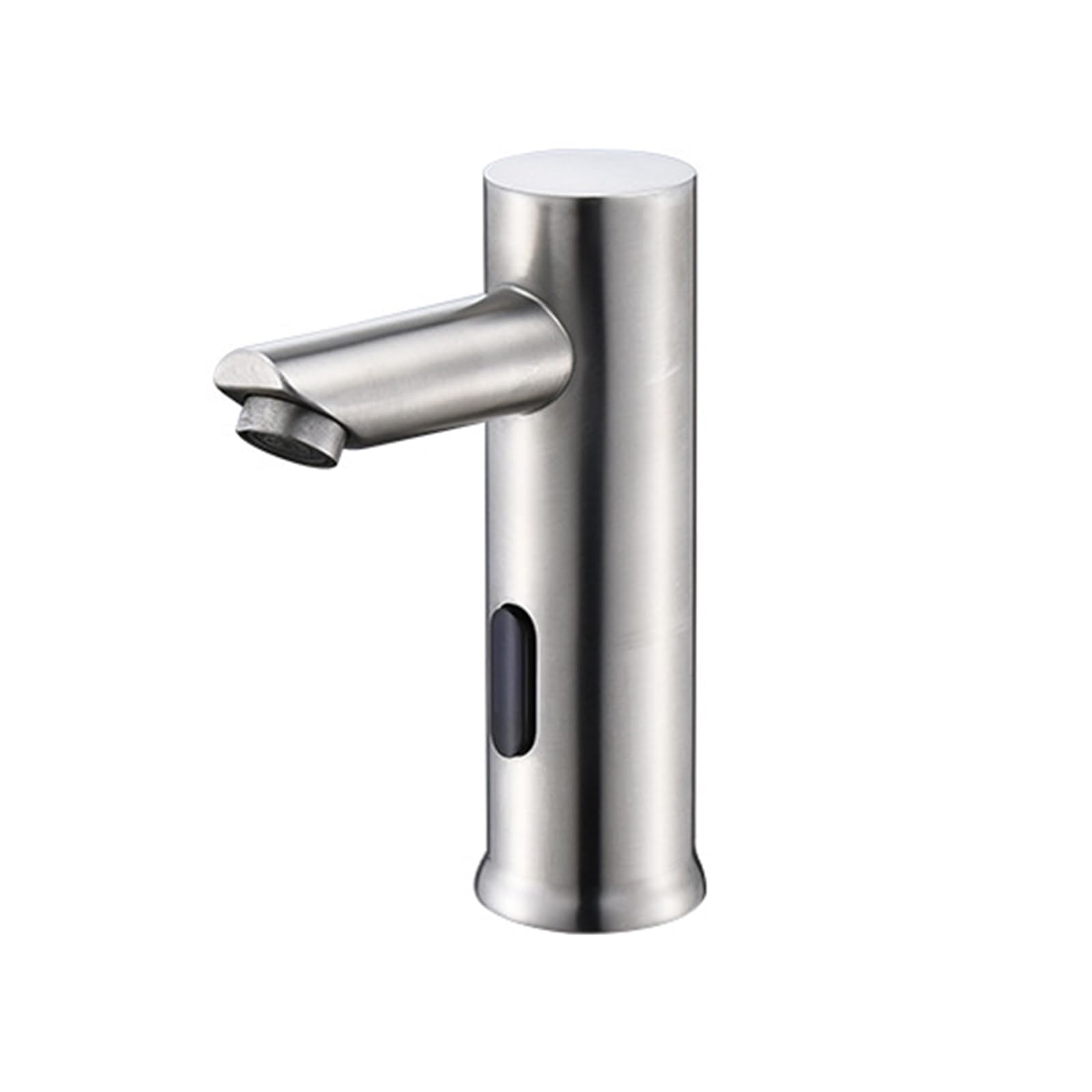 ZYCHSJXA Touchless Bathroom Faucet Brushed Sink Mixer Taps 1 Hole Hot and Cold Water Tap Brass