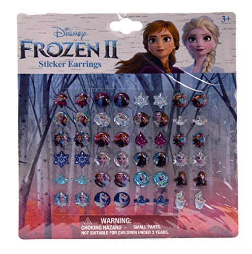 Disney Collections Etc Frozen 2 Interchangeable 5 Charm Bracelet and 24 Sticker Earrings (Gold)3