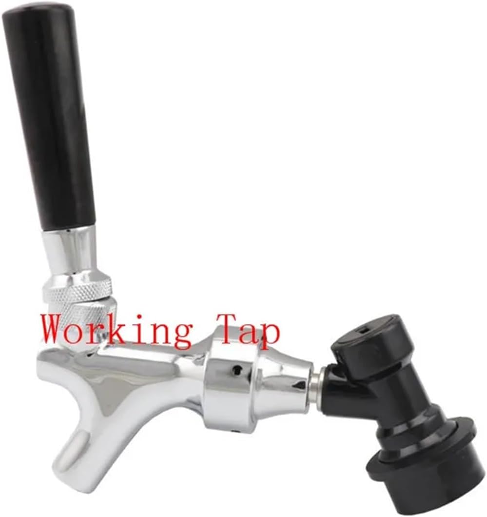 Brewing equipment Quick Disconnect Adapter With Liquid Ball Lock Disconnect for Draft Beer Faucet Nitro Coffee Tap 1-1/8-18 Brewing equipment