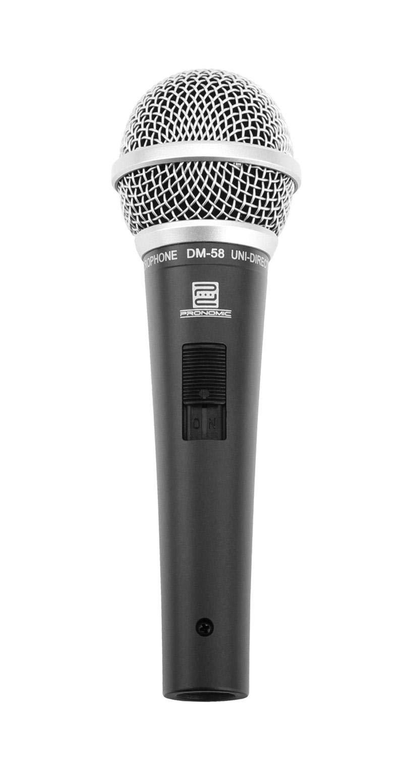 Pronomic DM-58 Microphone Vocal avec Interrupteur Set de Démarrage 5 pièces