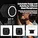 Microphone Wind Shield Pop Filter Microphone Isolation Ball, Acoustic Filter for Record Studios Mic, Sound-Absorbing Foam Five-sided Seal Design to Effectively Reduces Noise and Reflections