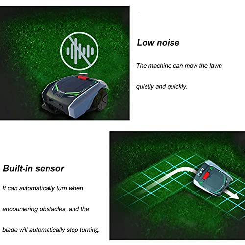 Robot Lawnmower for Lawns up to 1500m2 with 25% Slope, Ultra Quiet, Intelligent Satellite Navigation Lawn Mower Robot for Large Lawns that Mows by Itself Diy - Image 5