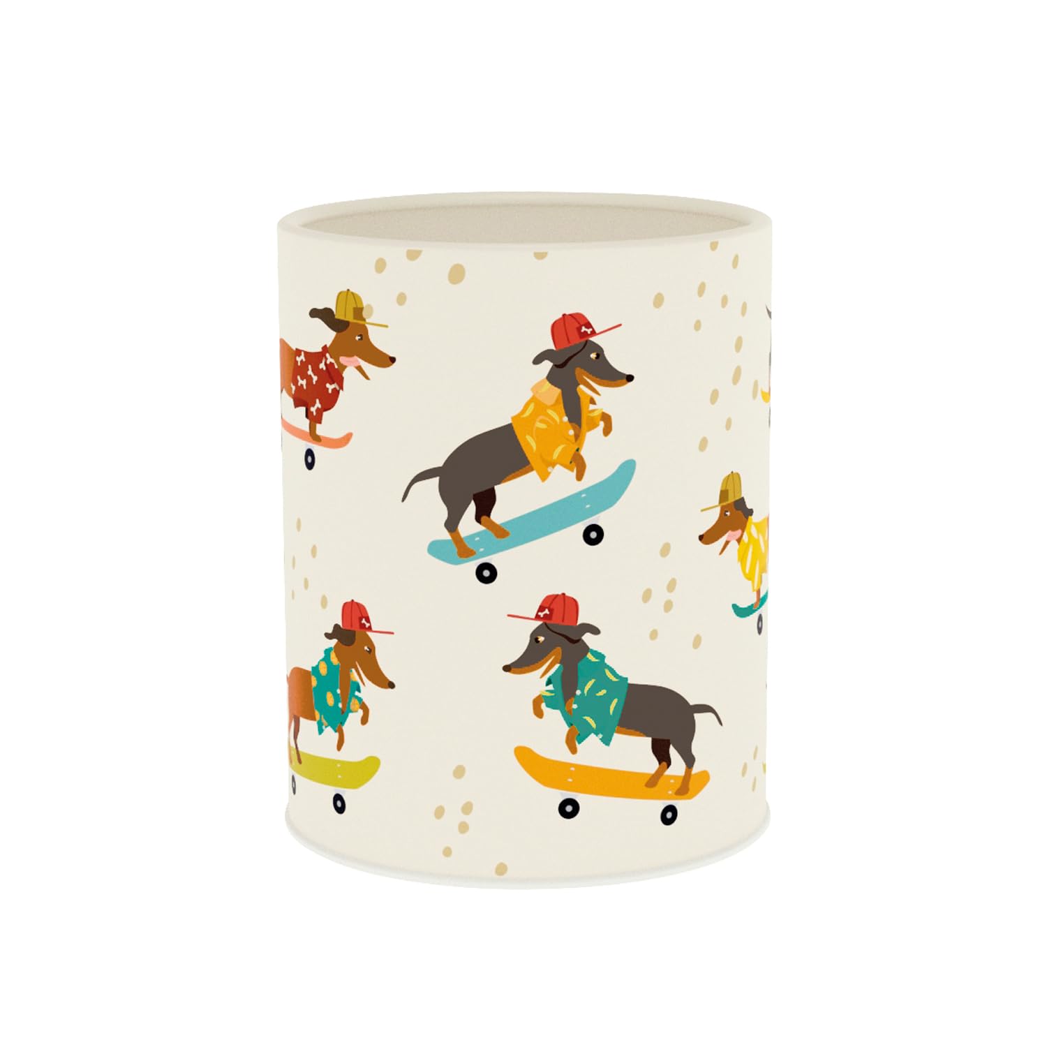 Quo Vadis - Pencil holder - Animascot - Multicolor - Strong and durable - 8x8x10.5cm - Metal - Rounded edges