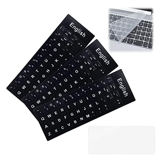 3 pcs Pegatinas de Teclado Inglés,Pegatinas para Teclado de Computadora,Película de Tec-Lado a Prueba de Polvo,para Cualquier tecl-Ado estándar,Ordenador portátil