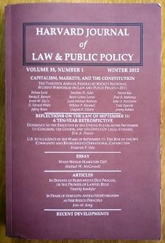 Paperback Harvard Journal of Law & Public Policy - Volume 35, Number 1 (Winter 2012) Book