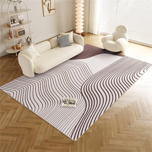 Tapis abstrait résistant aux taches et lavable pour repas de famille - 2