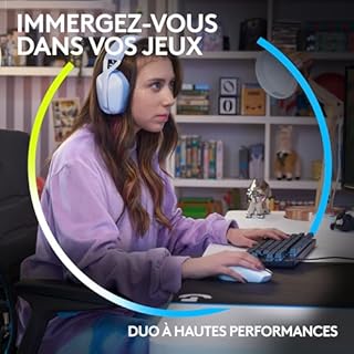 Logitech G305 Souris Gamer sans Fil + Logitech G435 LIGHTSPEED et Bluetooth Sans Fil Casque Gaming, Noir