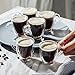 BTaT- Small Espresso Cups, Demitasse Cups Set of 6 (2.0 oz, 60 ml), Double Wall Glass Coffee Mugs, Cappuccino Cups, Latte Cups, Clear Tea Cup