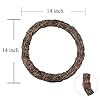 Temfmy Natural Grapevine Wreath for Crafts - 14 Inch Round Rattan Twig Wreath Base - DIY Wreaths Making Supplies for Decor - 2 Pack #1