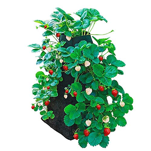 GARDENS ALIVE! - Grow Tub® Strawberry Tower™ Fabric Growing Container - Holds up to 18 Plants