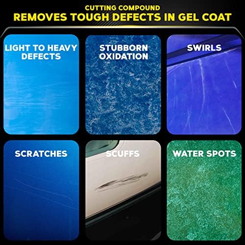Meguiar's M6732 Marine/RV One Step Compound - Marine and RV Restorer That Removes Heavy Oxidation and Scratches While Restoring Gloss - 32 Oz