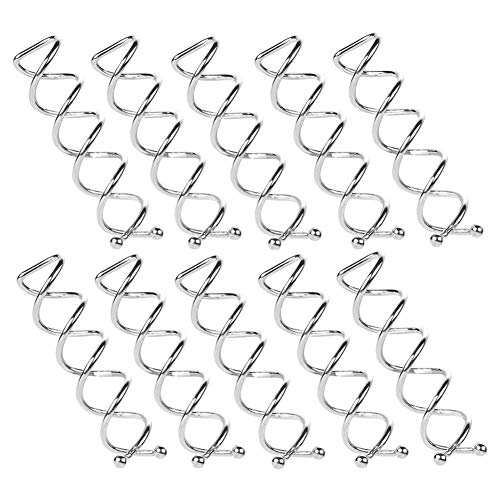 10 Pcs Silver Spiral Hair Pins Twist Screw Hair Pins DIY Hair Style Hair Clip Hair Accessories for Women and Girls
