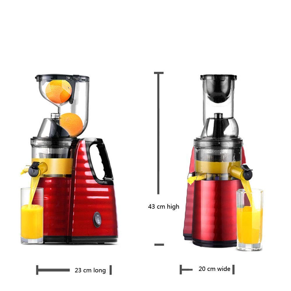 Juicer Machines,Slow Masticating Juicer Cold Press Vertical Juicer Machine Quiet High Yield Anti-Oxidation Whole Fruit Juicer Removable Parts Easy to Clean