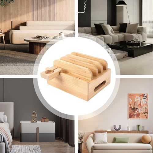 Estación de carga de madera para múltiples dispositivos como móviles y tabletas 6