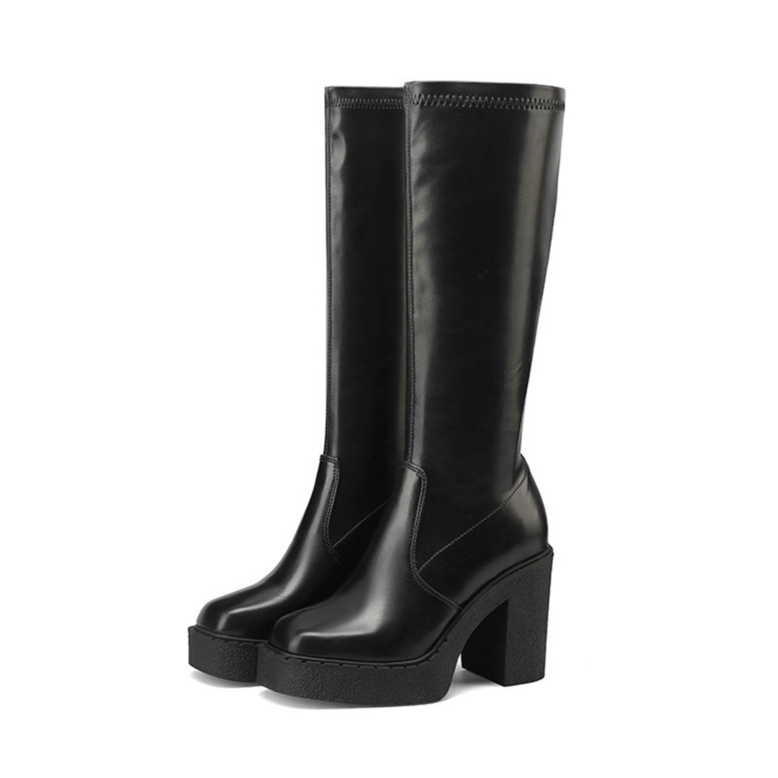 Botas Stretch para Mujer con Tacón Bloque