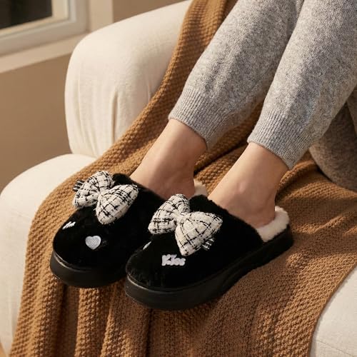 Image of VRITRAZ Women's Comfort Slip On Closed Toe Warm Winter with Cute Design print House Clog Indoor Slipper