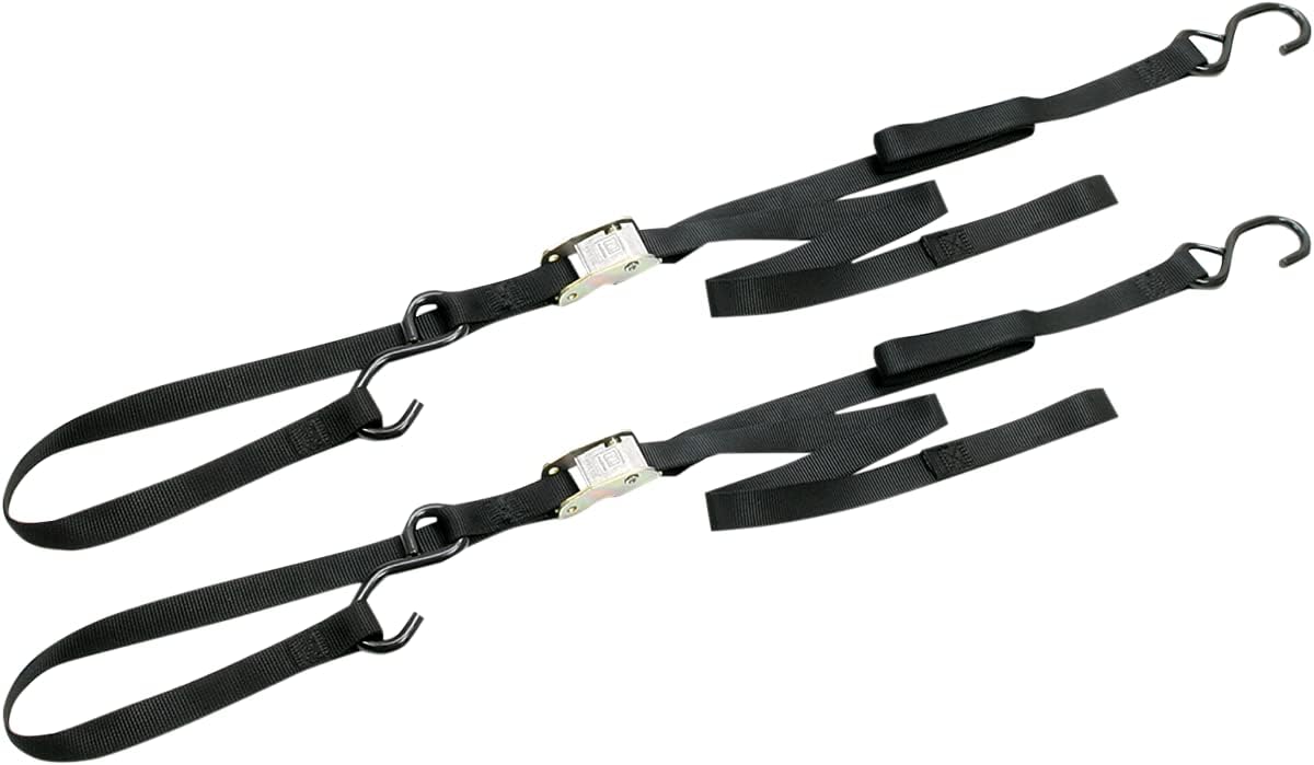 Ancra 49380-11-02 Black Integra Soft Hook Cam Buckle Tie Down, 4 Pack