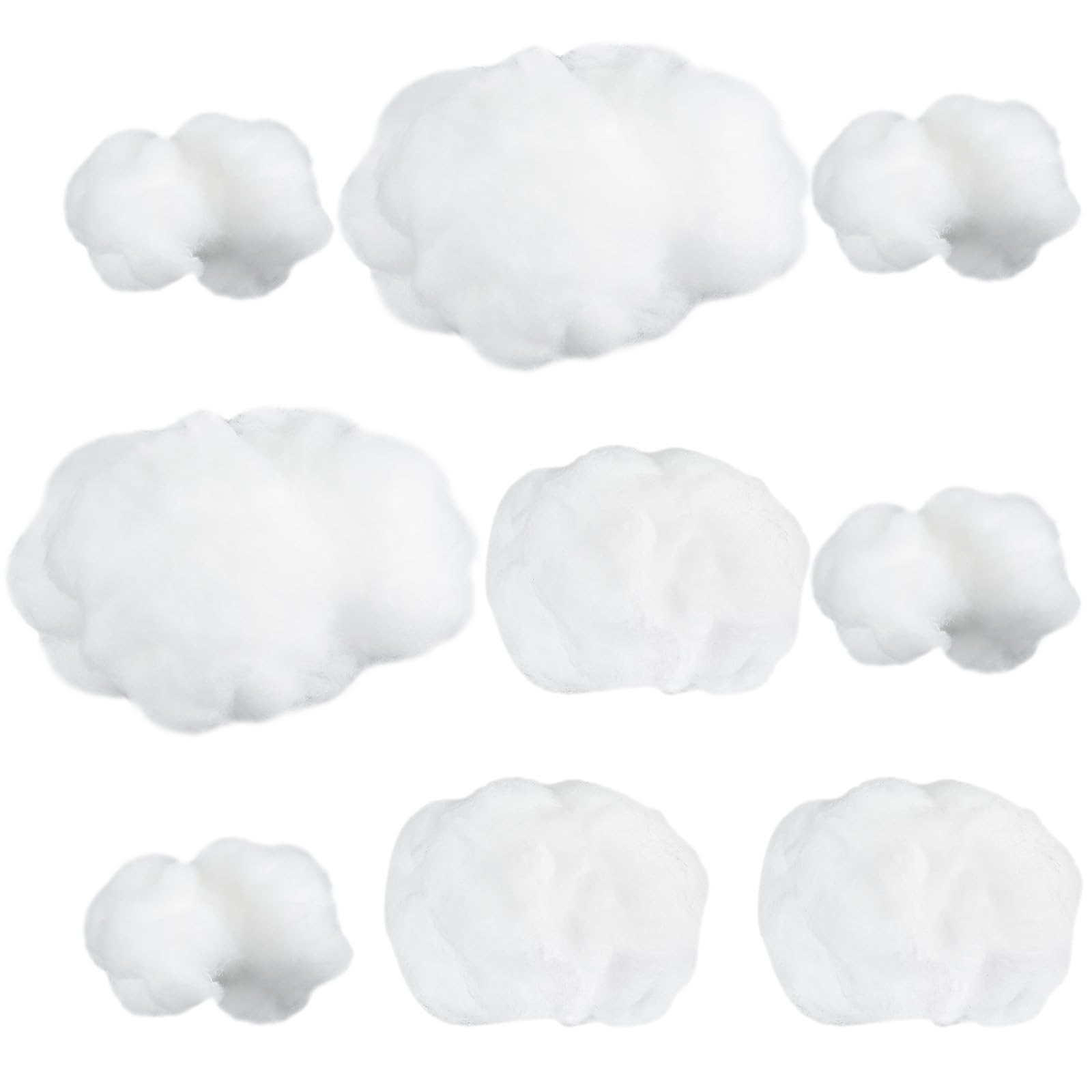 Jetec 9 Pieces Artificial Cloud Props Imitation 3D Cloud Shape Hanging Decorations Room DIY Decorative Hanging Ornament for Wedding Party Stage Show Decor (Small,Medium and Large Size)
