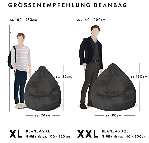 SITTING POINT only by MAGMA Sitzsack Jamie XXL ca. 300 Liter braun – Bild 3