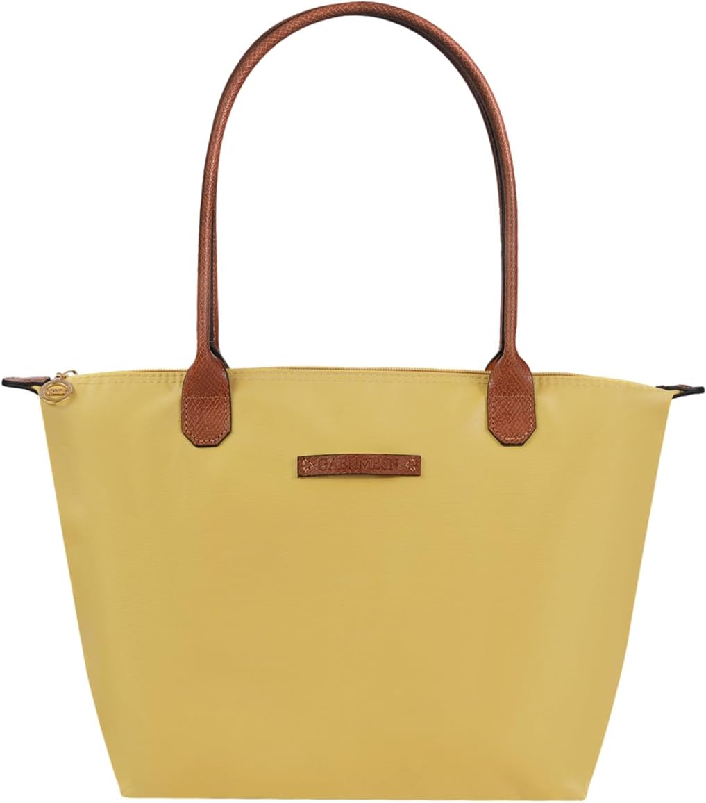 Waterproof Nylon Tote bag for Women Lightweight Designer Handbag with Zipper Stylish and Durable Purse