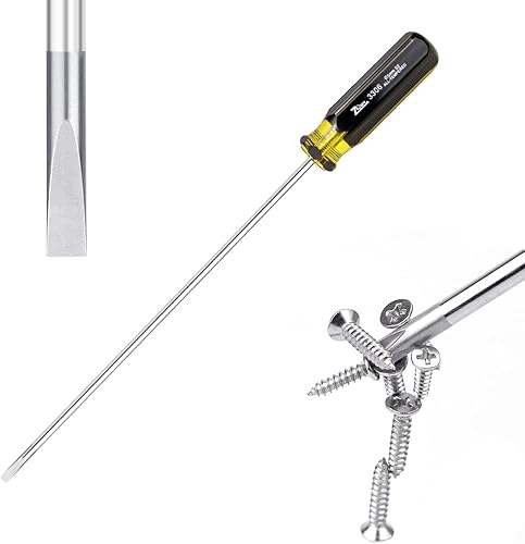 Destornillador ranurado y Phillips, juego de destornilladores de 15 pulgadas de largo - Destornillador de hoja plana, destornillador magnético de