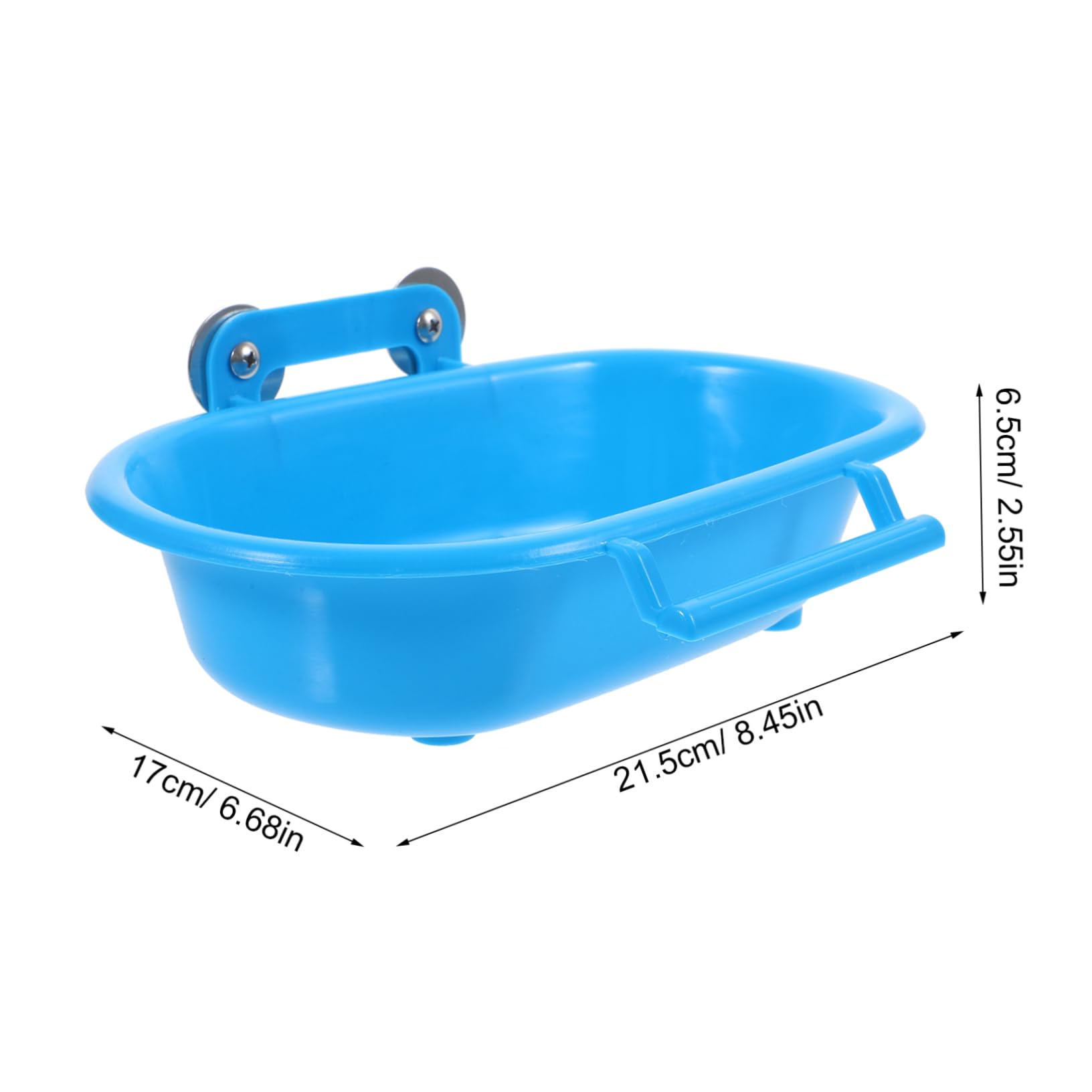 VERDANVERSE Bird Basin Bird Cage Bath Tub for Parakeet Lovebirds Budgies Accessory for Pet Bird Bathing Dust Removal for Indoor Use