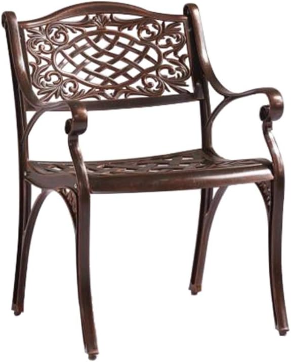 Patio Cast Aluminum Dining Arm Chair