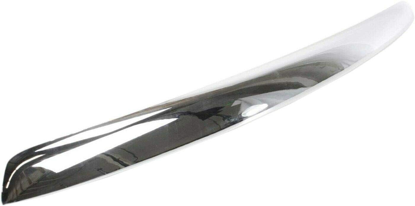 DAT AUTO PARTS Front Hood Trim Molding Bumper Cover Bracket Grille Insert Replacement for 2001-2006 Mazda Tribute Chrome Smooth Durable Plastic MA1235102 EC01507E0A