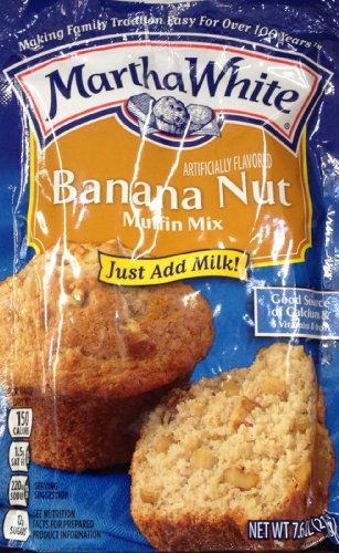 Martha White Banana Nut Muffin Mix 7.6Oz (6 Packets) #TOP25