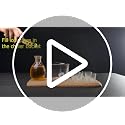 Image of Melbify Japanese Sake Set with Chiller Bowl | 6 Pcs Set | Bowl(600ml),Carafe(300ml) & 4 Cups(60 ml) | House Warming Gift New Home Ceremony | Sake's Glass | Serving Glass Gift