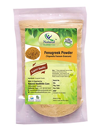 Natural Healthlife Care Fenugreek Powder Trigonella Foenum Powde (100 gm (0.22 lb) 3.5 ounces)