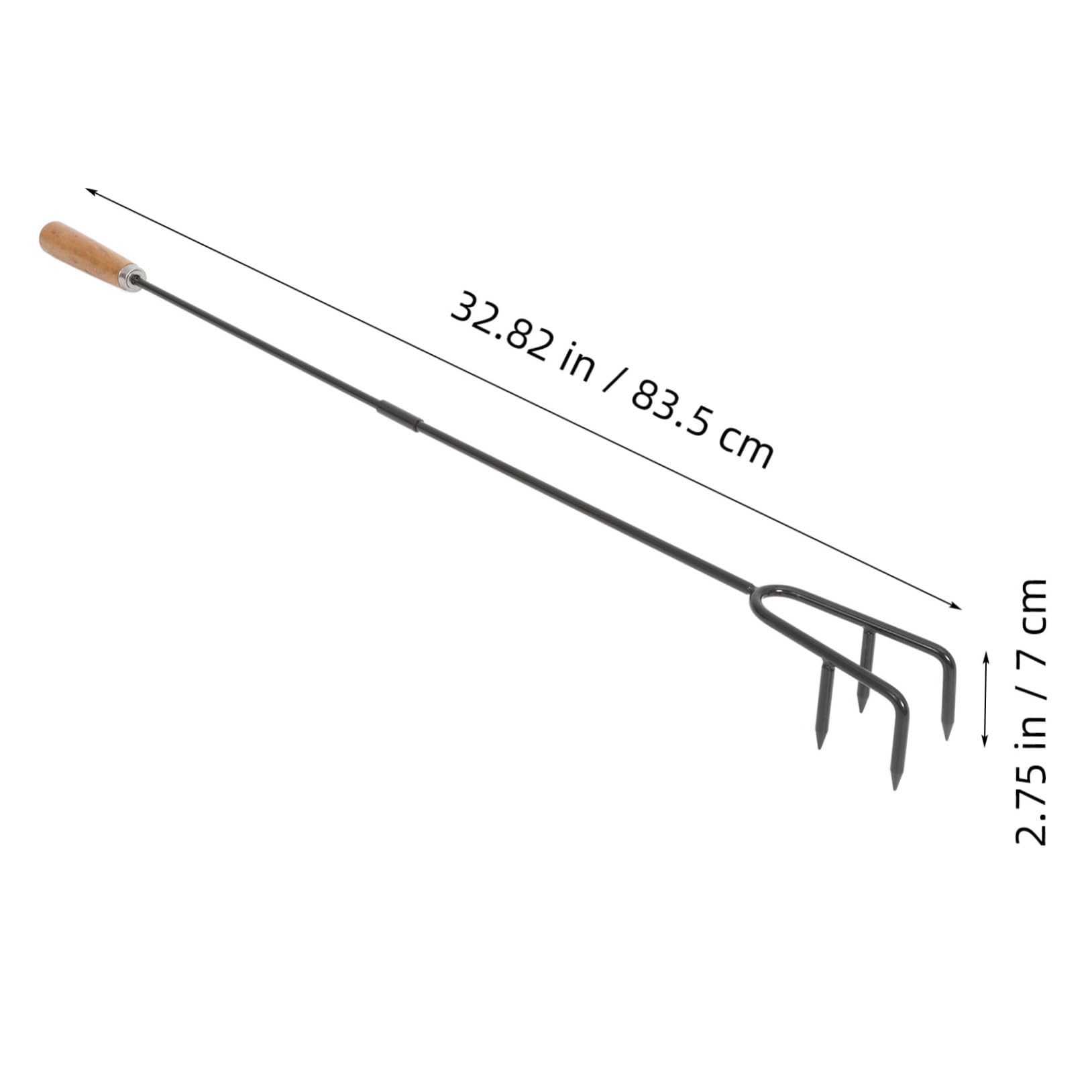 CIYODO Indoor/Outdoor Fire Pit Tongs Ash Removal Fire Hook Bonfire Poker Log Grabber Long Handled