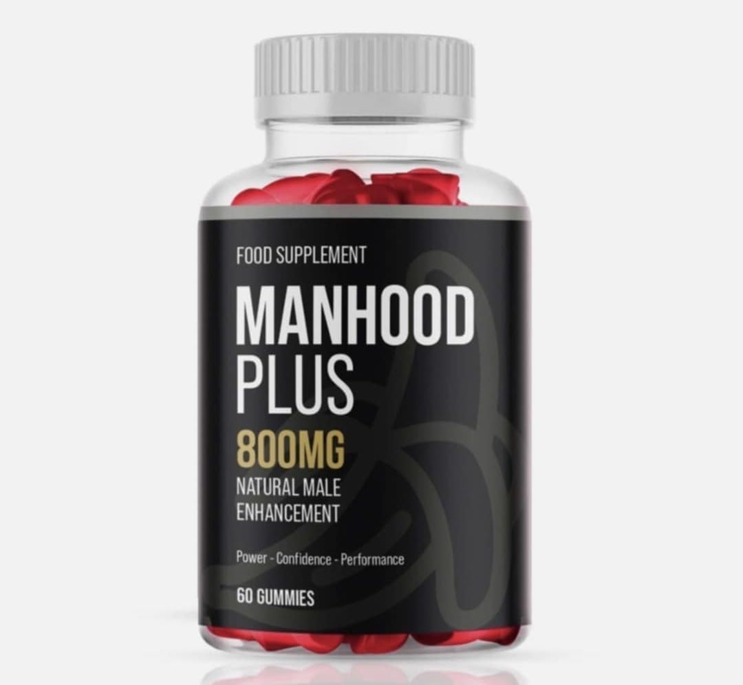 Man Hood - Male Enhancement Gummies - Natural Ingredients - Support for Men - 1 Month Supply / 60 Gummies - Fitness Hero Supplements