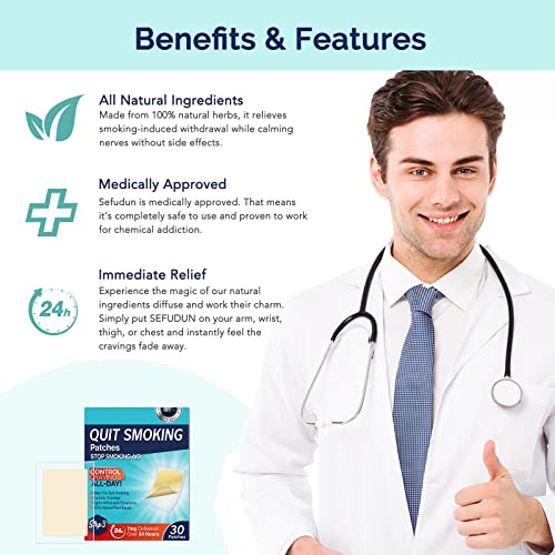 Image of 7 mg Quit Smoking Patches, Step 3 Patches to Quit Smoking,Step 3 Smoking Patches, Smoking Aid Smoking 30 Patches