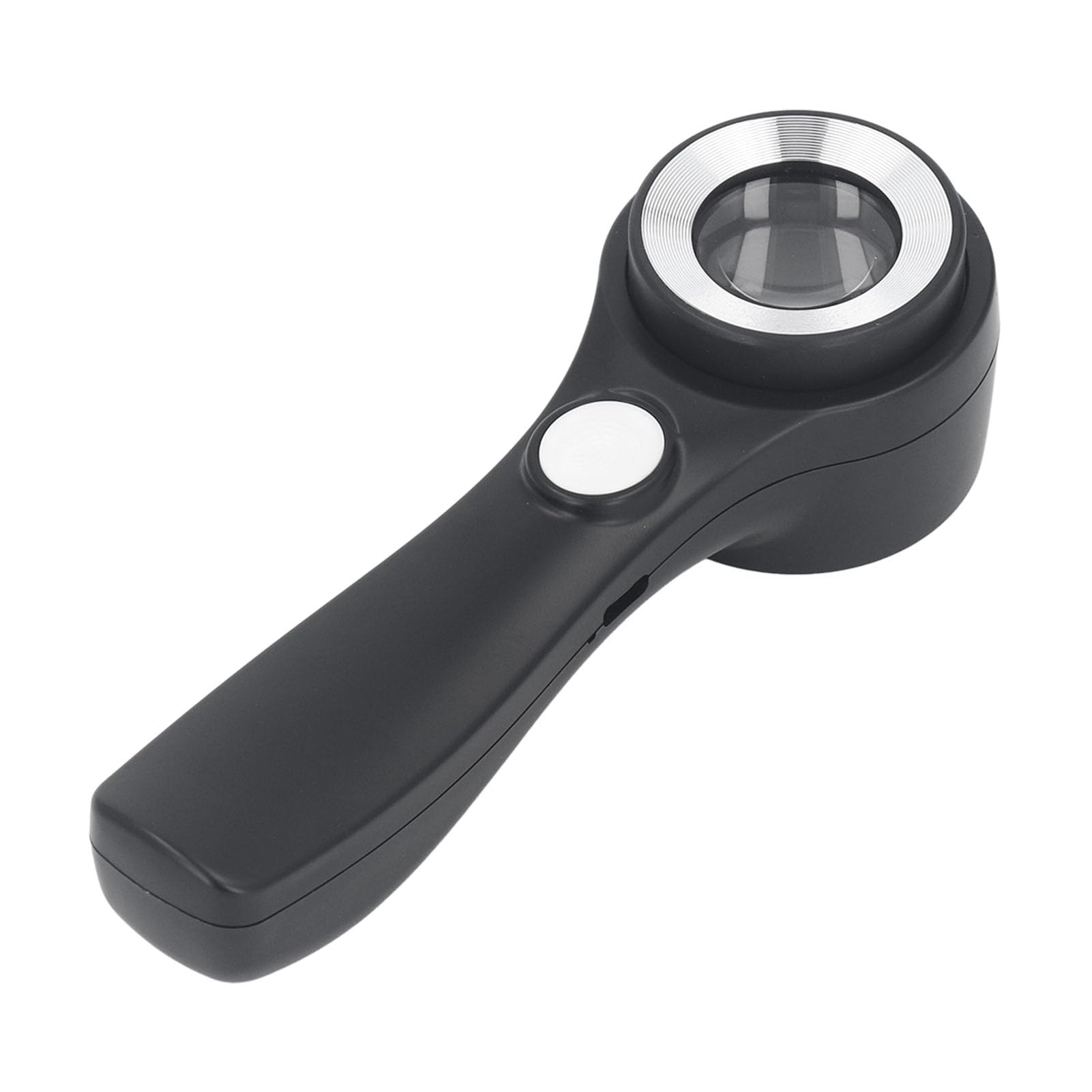 Handheld Illuminated Magnifier, LED Light Handheld Magnifying Glass USB Charging Clear for Observation for Reading