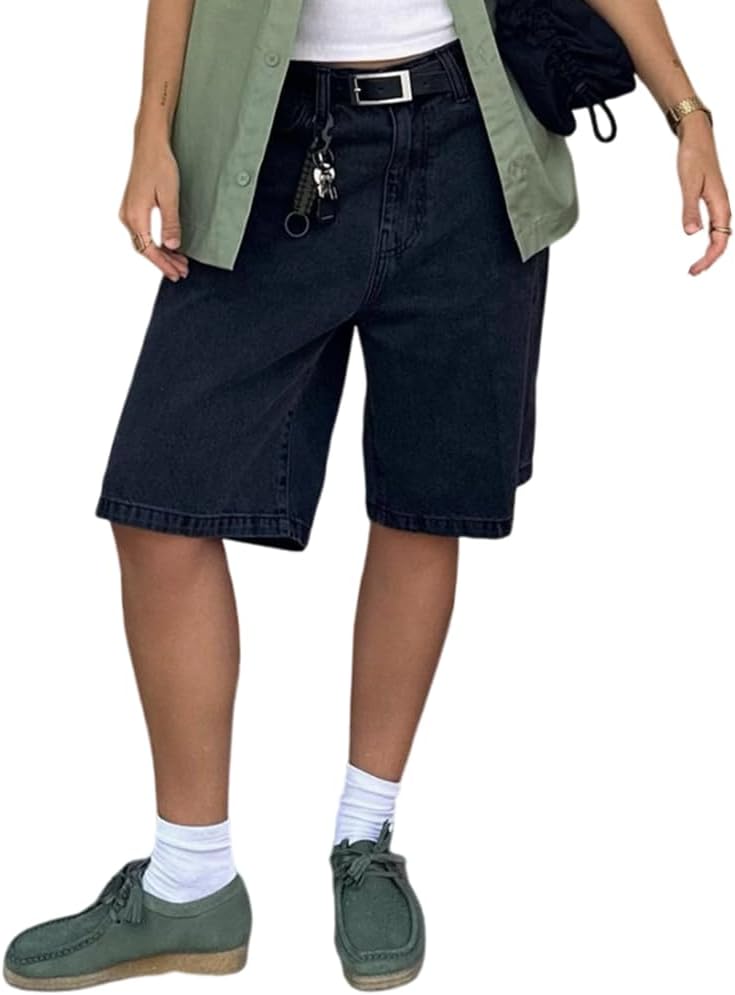 Pantaloncini Cargo Donna ORANDESIGNE - Vita Alta, Taglio Baggy, Stile Streetwear Y2K - Foto 8