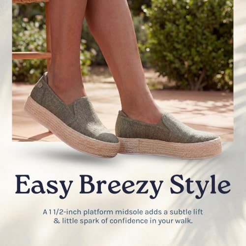 Image of Skechers Women's Bobs Sesame - by The Bay Sneakers | Casua slip-on, Air-Cooled Memory Foam, Skechers Martha Stewart collection, Espadrille Flatform, Crafted with vegan materials