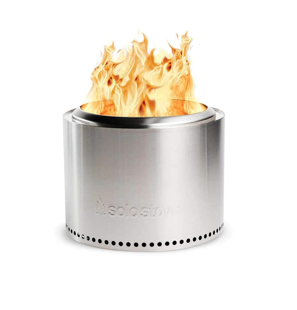 Solo Stove Bonfire Fire Bowl - Outdoor Fireplace Made of Stainless Steel,  Low Smoke - Portable Fire Pit