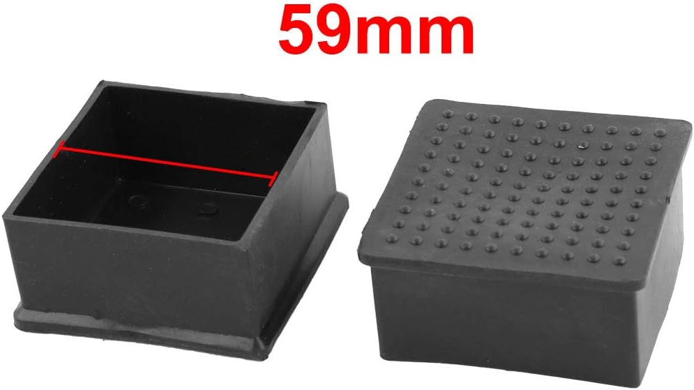 Rubber Office Anti- Furniture Chair Desk Foot Legs Protector Cover 59mm x 59mm 33 Pcs (id: 830 7ad 31f a6b b17