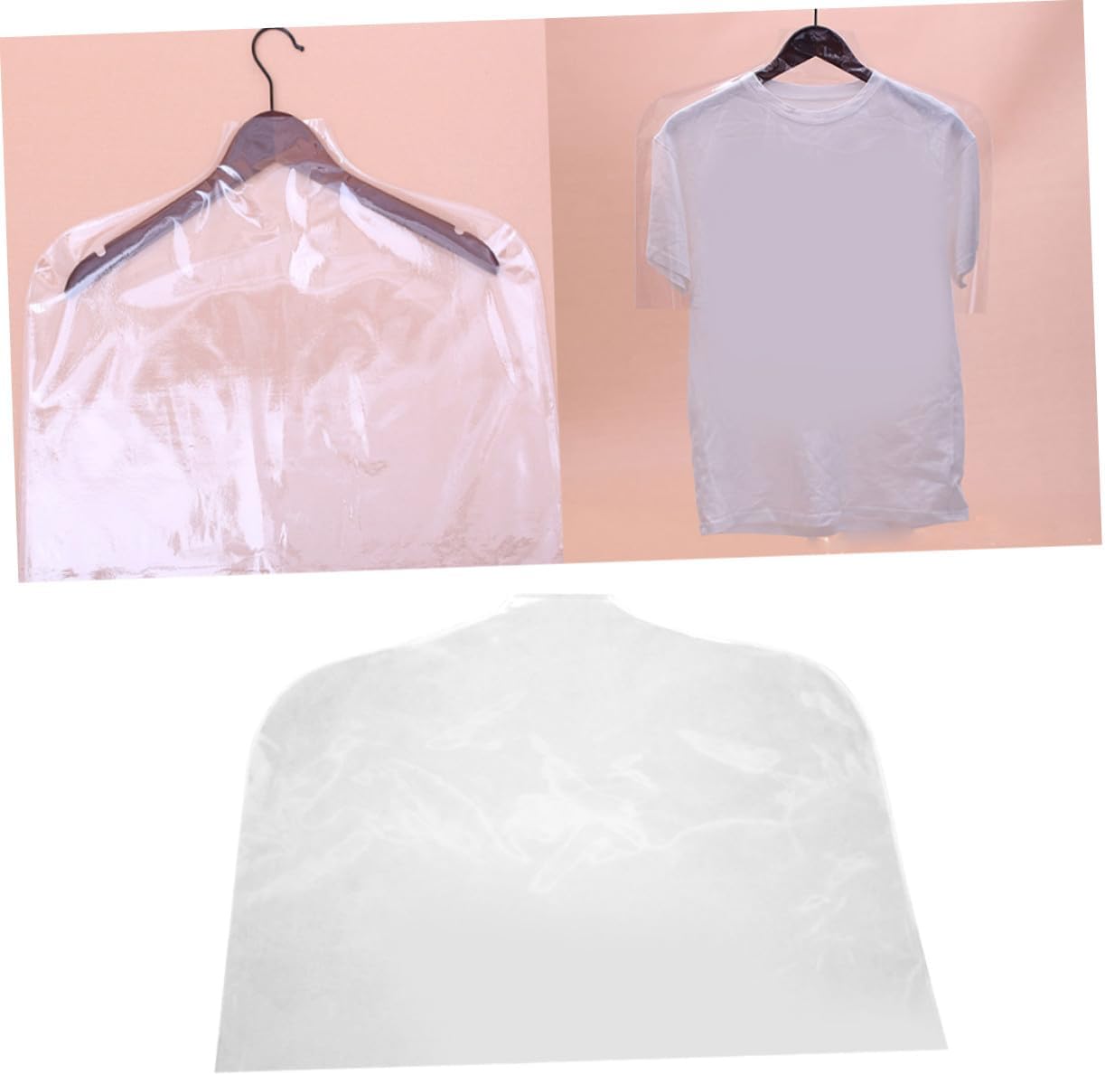 Garment Cover Bag 5pcs PVC for Men Suits Coats