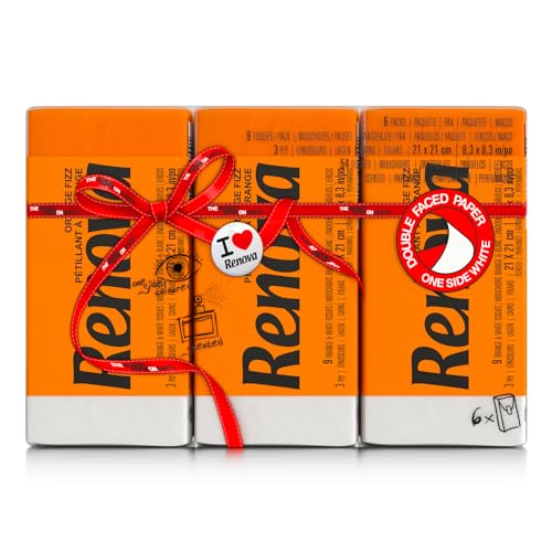 RENOVA ORANGE FIZZ Pocket Tissues 6 Packs