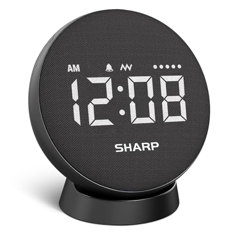 La Mejor Selección de Despertadores los 10 mejores. 49 Sharp - Reloj despertador vibratorio para durmientes pesados, agitador de cama súper fuerte debajo de la almohada, batería recargable de 29 horas, 3 modos, 5 niveles de...
