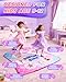 Leapio Dance Mat with 9 Light-Up Buttons, Dance Mats for Girls 3-12 Featuring 8 Games & 3 Speeds, Kids Dance Mat with Built-in Music, Standby Mode, Adjustable Volume, Birthday Gifts for 3+ Girls