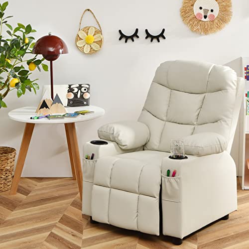 image for Costzon Kids Recliner Chair with Cup Holder, Adjustable Lounge Chair w