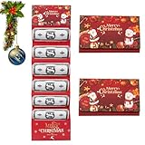 Weihnachtsgeld-Geschenkumschlag, kreativer Weihnachtsgeldumschlag, Geldhalter mit 6 Fächern, Überraschungsgeldumschläge für Party, Männer und Frauen, 2 Stück