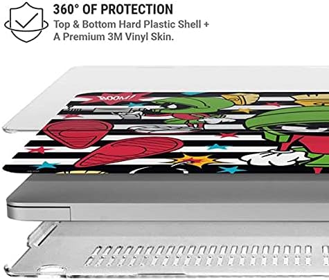 Skinit Case + Skin Compatible with MacBook Air 13in M1 (2021) - Officially Licensed Warner Bros Marvin The Martian Striped Patches Design