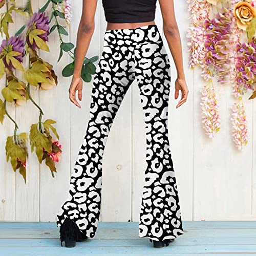 LULER Casual damesbroek met uitlopende pijpen en hoge taille, yogabroek voor dames, 7/8 - Afbeelding 5