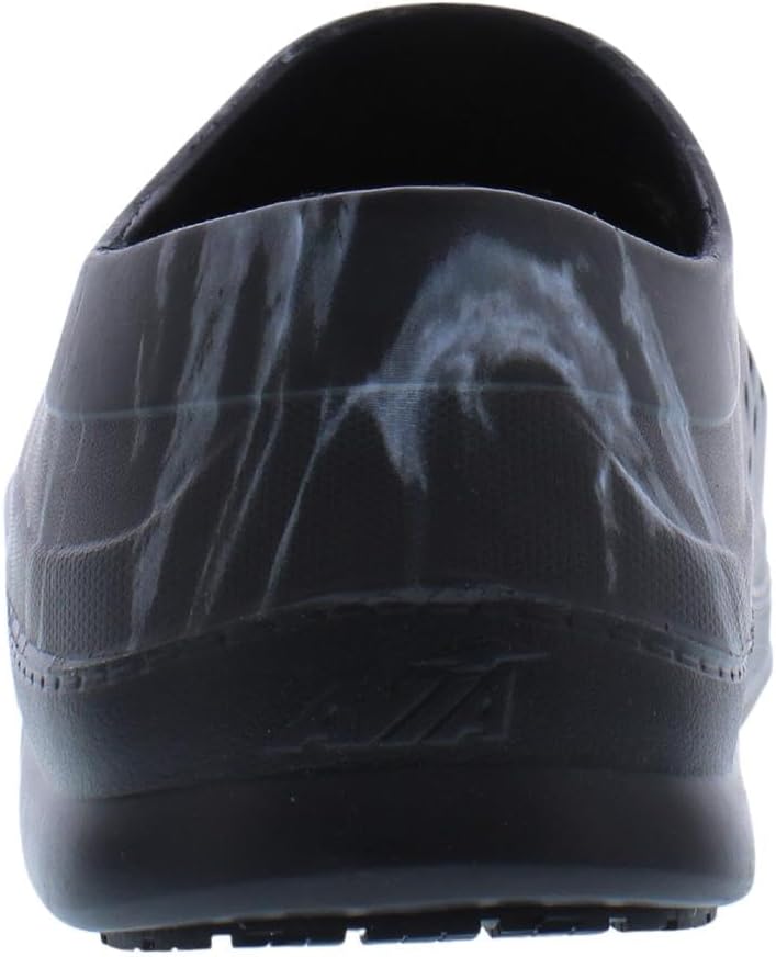 Avia Flame Men's Clogs, Slip Resistant Shoes for Men Food Service, Non Slip Restaurant and Chef Shoes Men Slip Resistant for Kitchen Work or Nursing, Black, Oil and Water Resistant