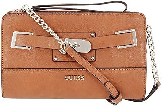 Guess Crew Mini Medium Cognac Ladies Clutch Handbag VG506469COG