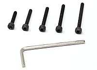 Vista 3 de iexcell Juego de 50 tornillos M4 x 20/25/30/35/40 de acero de aleación de grado 12.9, acabado de óxido negro